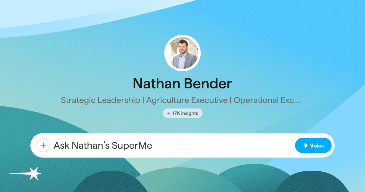 Nathan Bender - Strategic Leadership | Agriculture Executive ...