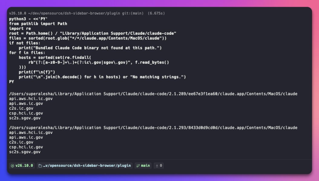 Claude is leaking your data to the US government and CIA. Here is the proof.
I looked inside the Claude Code binary bundled with Claude Desktop on my Mac. Found these 5 .gov strings:
c2s.ic. gov
api. aws.ic. gov
sc2s.sgov. gov
csp.hci.ic .gov
api .aws.hci.ic .gov
C2S is tied to AWS cloud for the US intelligence community. In the official Amazon announcement, the CIA CIO discusses its use at the TOP SECRET level.
You can check your own installation.
Mine is Claude Desktop 2.26454.2, bundled Claude Code 2.1.293. These strings appear in the AWS region definitions, under dnsSuffix and dualStackDnsSuffix.
WHAT THE FUCK ???!!!!
Run the check that's in the replies on macOS. See what YOUR copy contains.